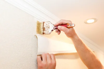 Pose de papier peint à Chériennes — revêtements muraux et toiles de verre